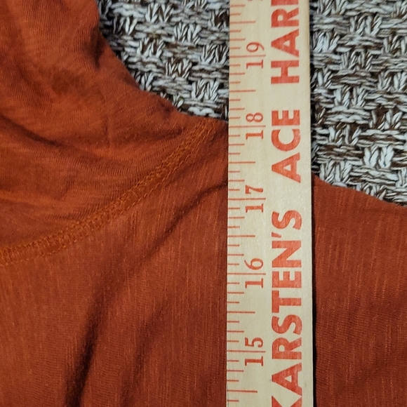 Mudd Ladies Rust Long Sleeve Lightweight Tshirt Medium - Picture 7 of 8